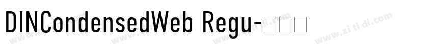 DINCondensedWeb Regu字体转换